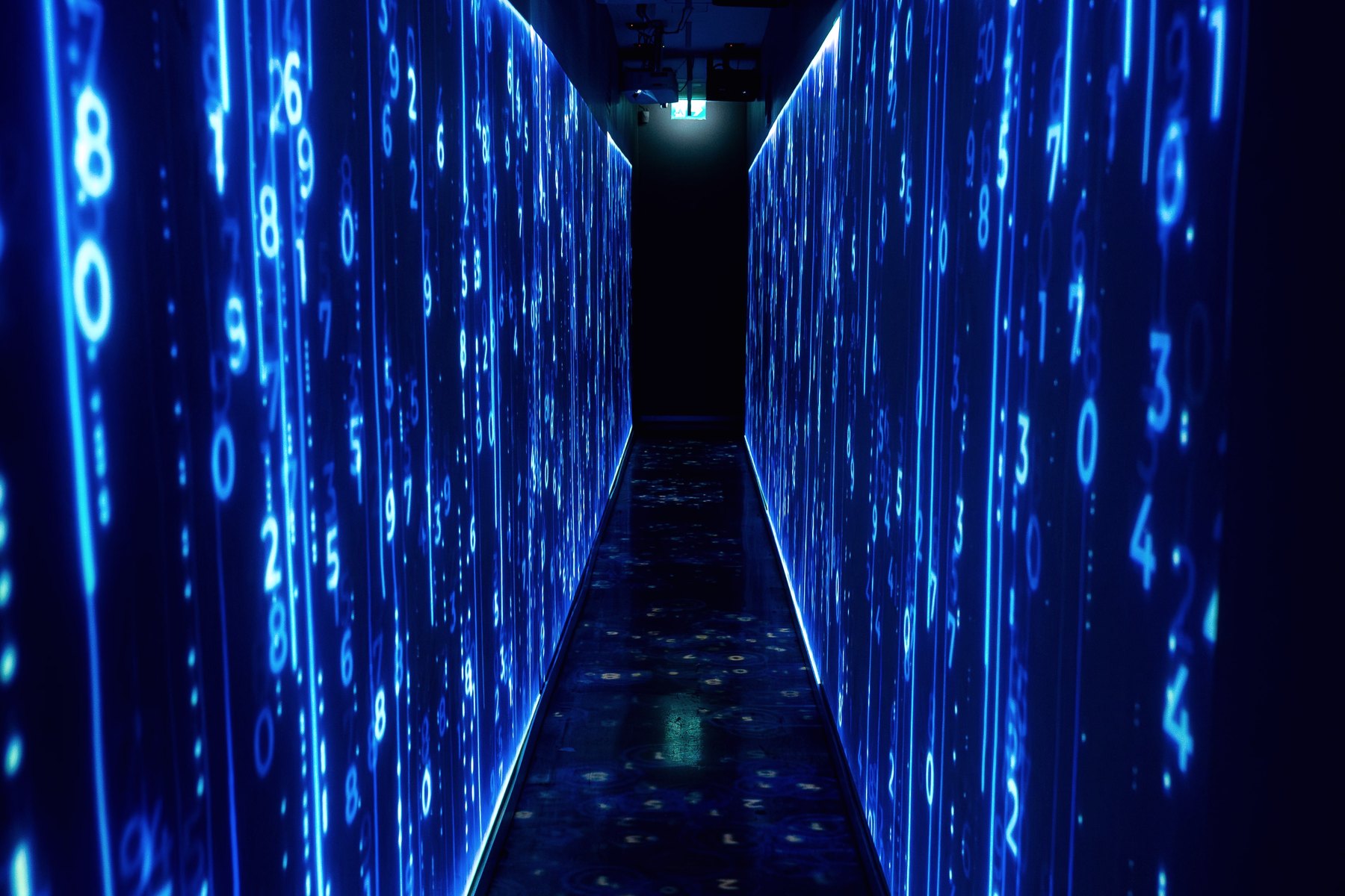 The interior of a data hall